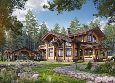 Дом из клееного бруса Усадьба Онегино дом