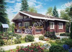 Дом из клееного бруса Гармония