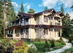 Дом из клееного бруса В сосновом бору