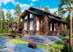 Дом из клееного бруса Деревянное изящество