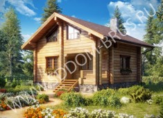 Дом из клееного бруса Гармония 3