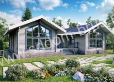 Дом из клееного бруса Double House