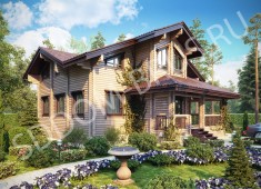 Дом из клееного бруса Загородная романтика