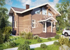 Дом из клееного бруса Симметрия