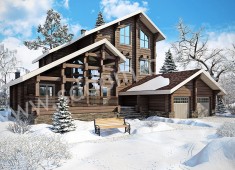 Дом из клееного бруса Зимняя сказка