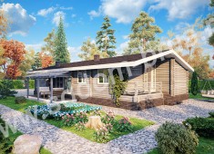 Дом из клееного бруса Гармония в простоте