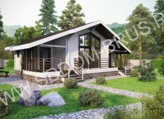 Дом из клееного бруса Скандинавия