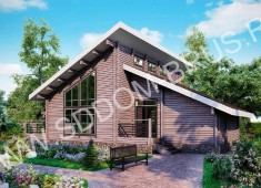 Дом из клееного бруса Цветочная поляна