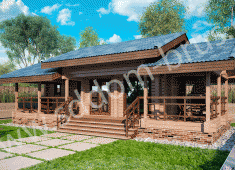 Баня 05 из клееного бруса