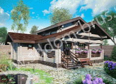 Баня 06 из клееного бруса