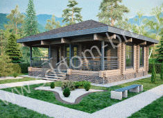 Баня 08 из клееного бруса