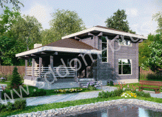 Баня 09 из клееного бруса